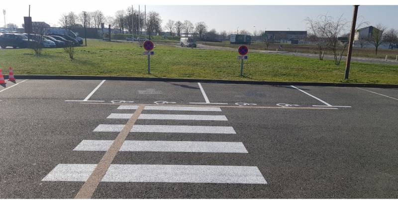 Mise au norme PMR du parking d’un restaurant  à Bordeaux