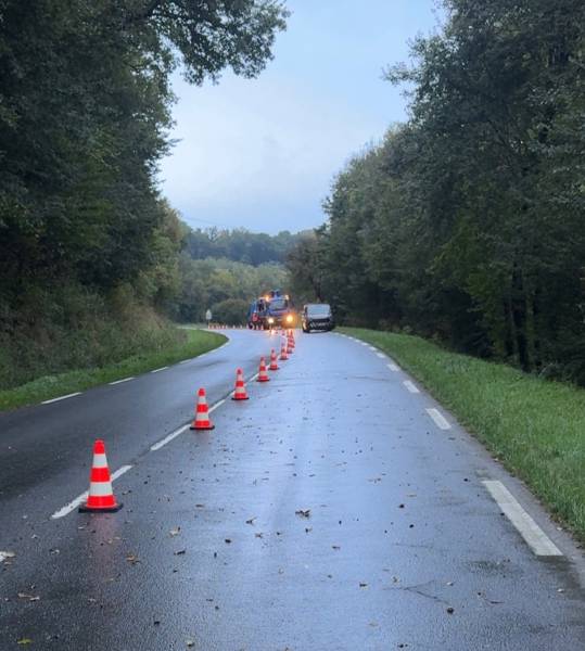 Société partenaire ENEDIS à Périgueux pour sécuriser une intervention sur le réseau électrique