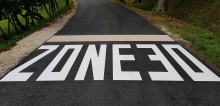 Notre zone d'activité pour ce service Traçage de lignes blanches pour un marquage routier temporaire lors de travaux
